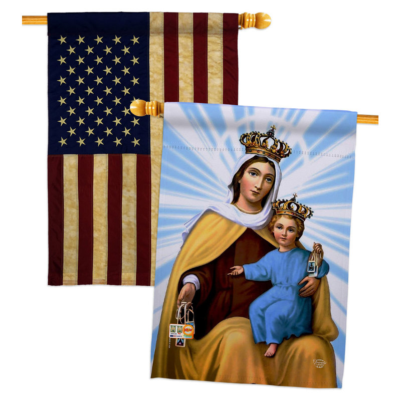 Drapeau de maison en polyester 40 x 28 po à 2 côtés
