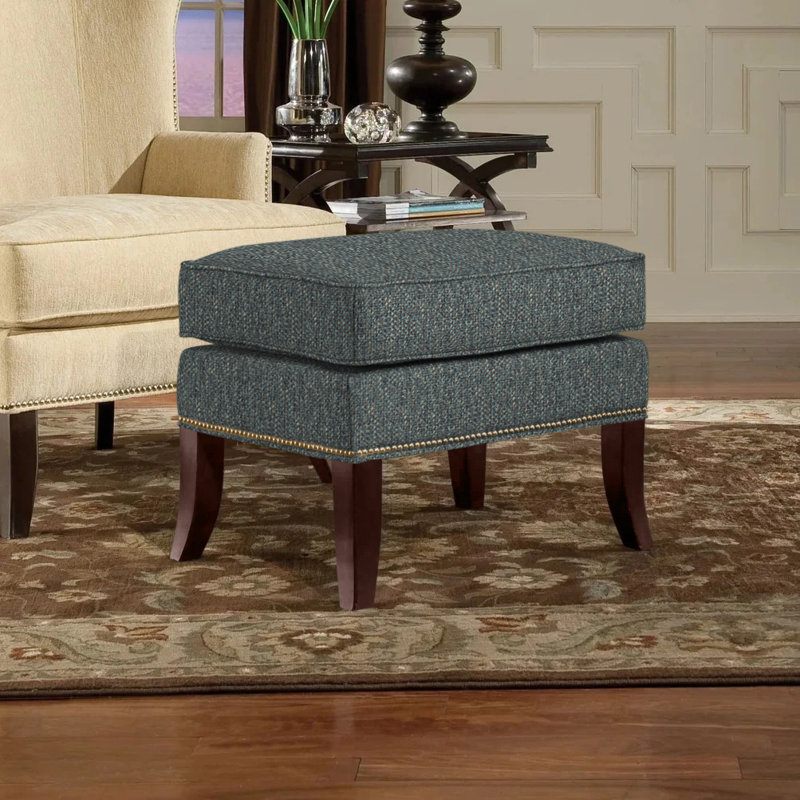 Repose-pieds standard avec rangement 24,5 po Andrew, Laiton brillant, Oasis 9508, Espresso