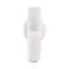 Vase poterie terre cuite sculpturale à double ouverture 15 po, décor contemporain blanc pour bureau à domicile, salon, chambre à coucher
