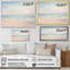 «Ocean Tranquility Tender Pink Pastel Sunrise - Coastal Beach», reproduction d'art sur toile-2109827460-2139079615-2139079600