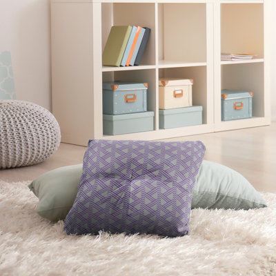 Coussin de sol zig zag classique