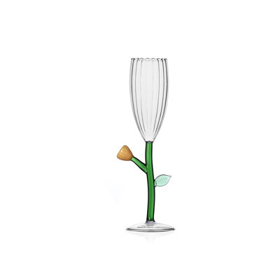 Botanica - Optical Flute Amber Flower 5.4 Oz