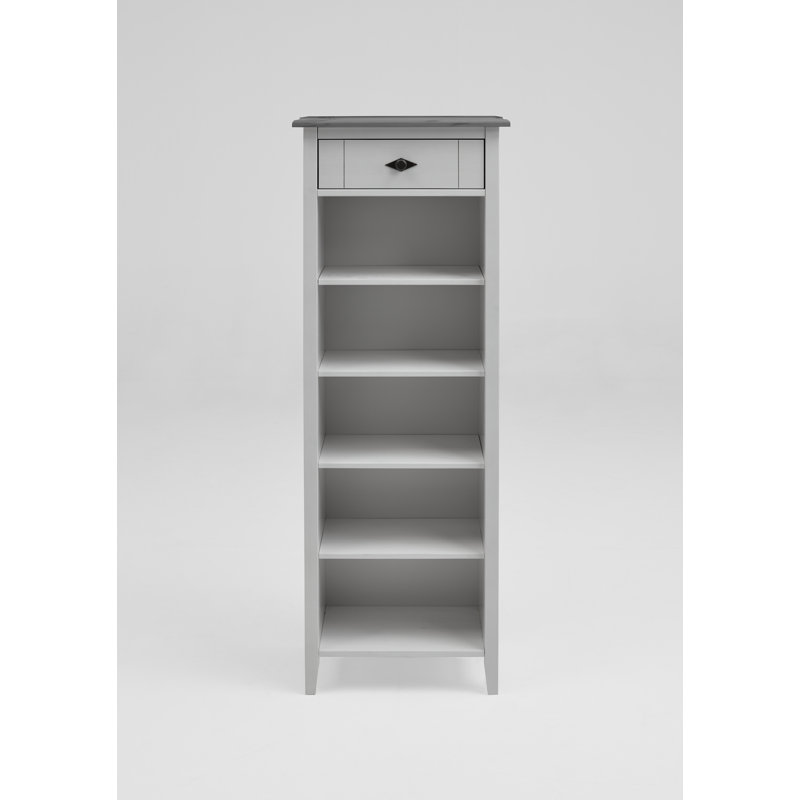 Mcgrane Bathroom Shelves, White/Grey