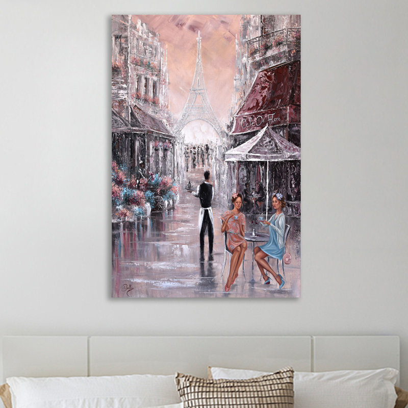 « chitest chat, paris » par isabella karolewicz-impression sur toile tendue, H 18 po x l 12 po
