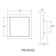 Macedo 5" Simple Square Dimmable LED Flush Mount