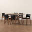 Ensemble de salle à manger 7 pièces Charmica Mid-Century-1020958195