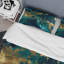 Ensemble de housse de couette en microfibre / polyester Teal and Gold-1469509032