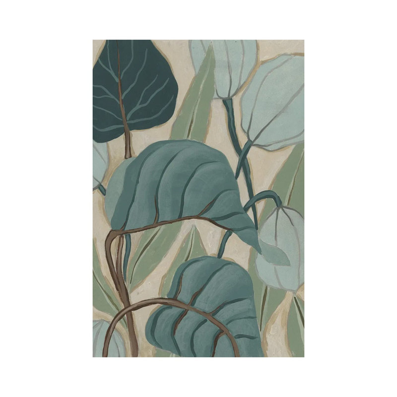 Slate Palms II by June Erica Vess - Wrapped Canvas Painting, 66.04 cm H x 45.72 cm W