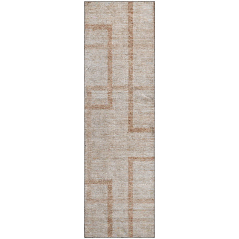 Tapis corail Prisco lavable à la machine de qualité supérieure, Tapis de couloir 2 pi 3 po x 7 pi 6 po