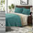 Oversized Queen Bedding Sets, Cotton Fill Herringbone For Modern Home