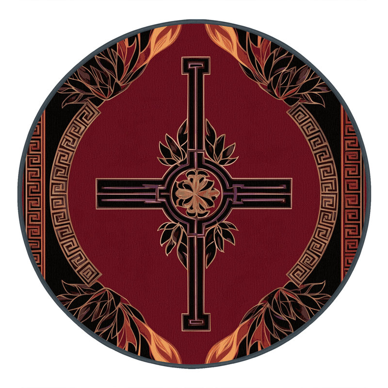 Art Deco Reverie Rug, Round 7'