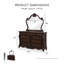 Commode 9 tiroirs avec miroir Micala-201608617
