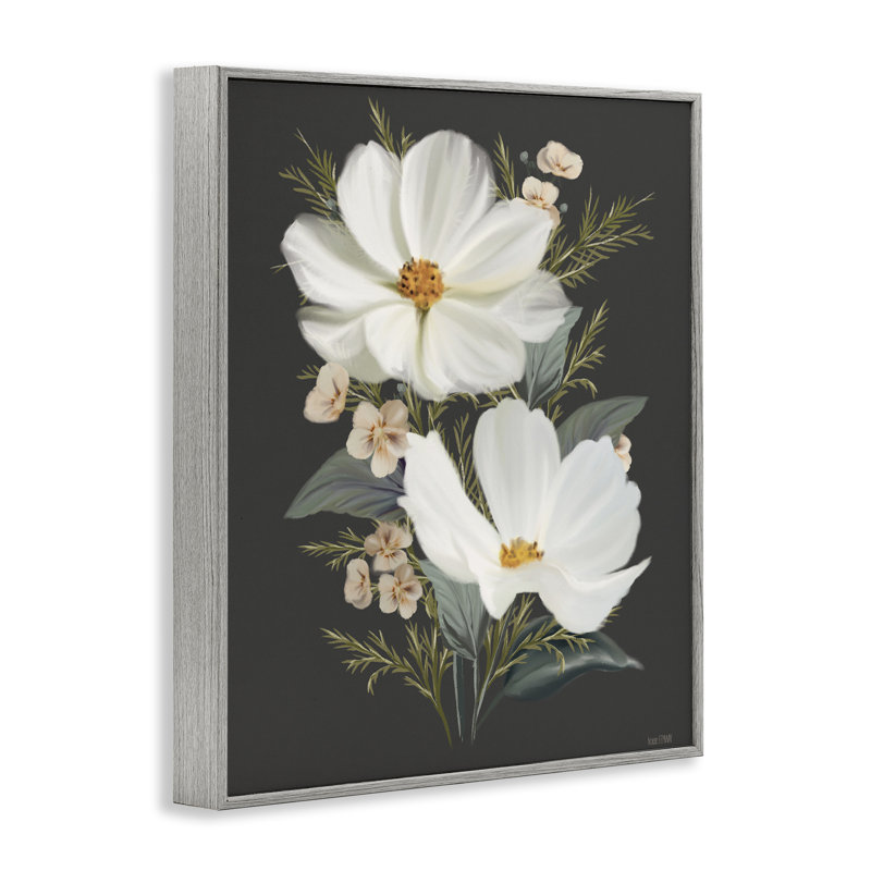 «Old Lace Cosmos», estampe numérique, conception de House Fenway, H 20 po x l 16 po, Estampe numérique Farmhouse