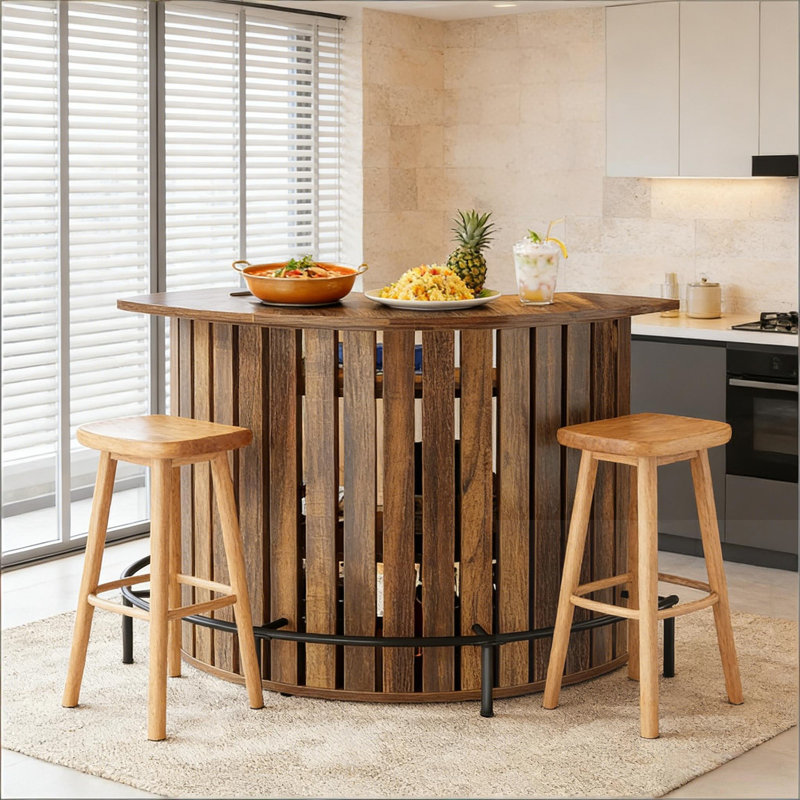 Table de bar en forme d'arc