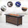 Argyri 56" Outdoor Rectangular Rattan Propane Gas Fire Pit Table for Outside Patio