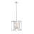 Transitional 4-Light Chrome Pendant With Clear Crystals