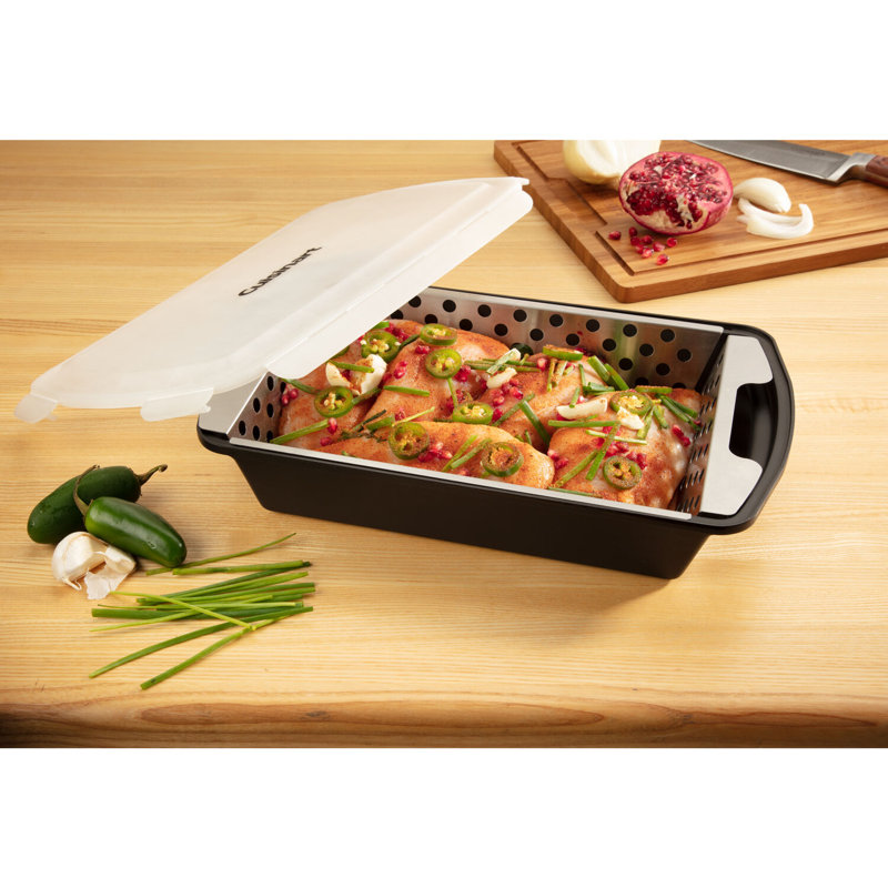 Marinade And Grilling Basket Set