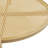 2-layer Natural Rattan Coffee Table Metal Legs, 22" Round Side Table With Water-wave Tempered Glass Top