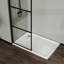 Pièce de style moustiquaire avec porte de douche 34 po, 3 panneaux