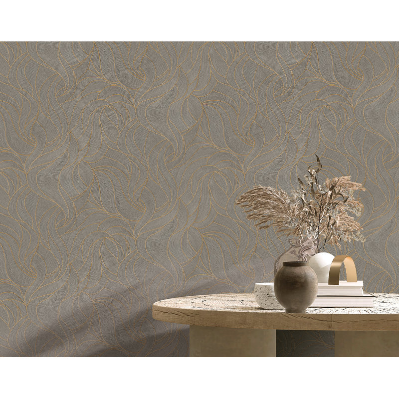 Papier peint tissé à la dérive, Taupe