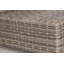 Repose-pieds d'extérieur avec coussin entièrement assemblé