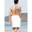 Enveloppement pour serviette de bain pour homme 100% coton turc avec fermeture réglable-74167259-74167262