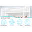 Lit simple à structure en fer blanc, table encastrée, rampe, étable, coffre-fort, chambre à coucher, pieds à double support, bureau en L peu encombrant, escalier, économiseur, assemblage rapide-918018614