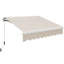 Store banne rétractable pour terrasse de 2,44 m x 2 m, protection solaire extérieure manuelle pour fenêtre de terrasse-133654822