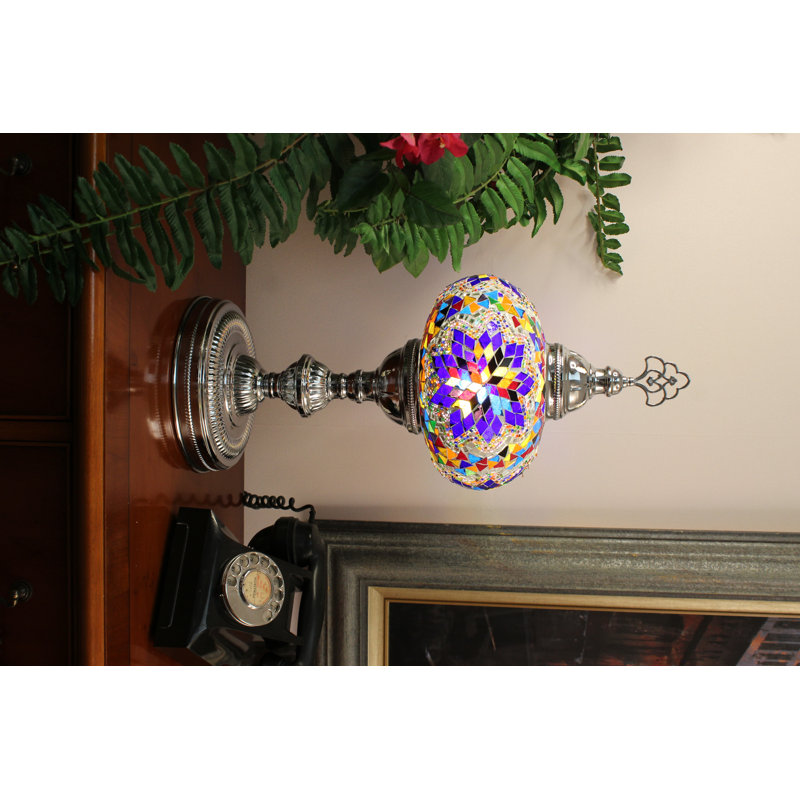 Dileo Metal Lighting Lamp, Blue/Orange
