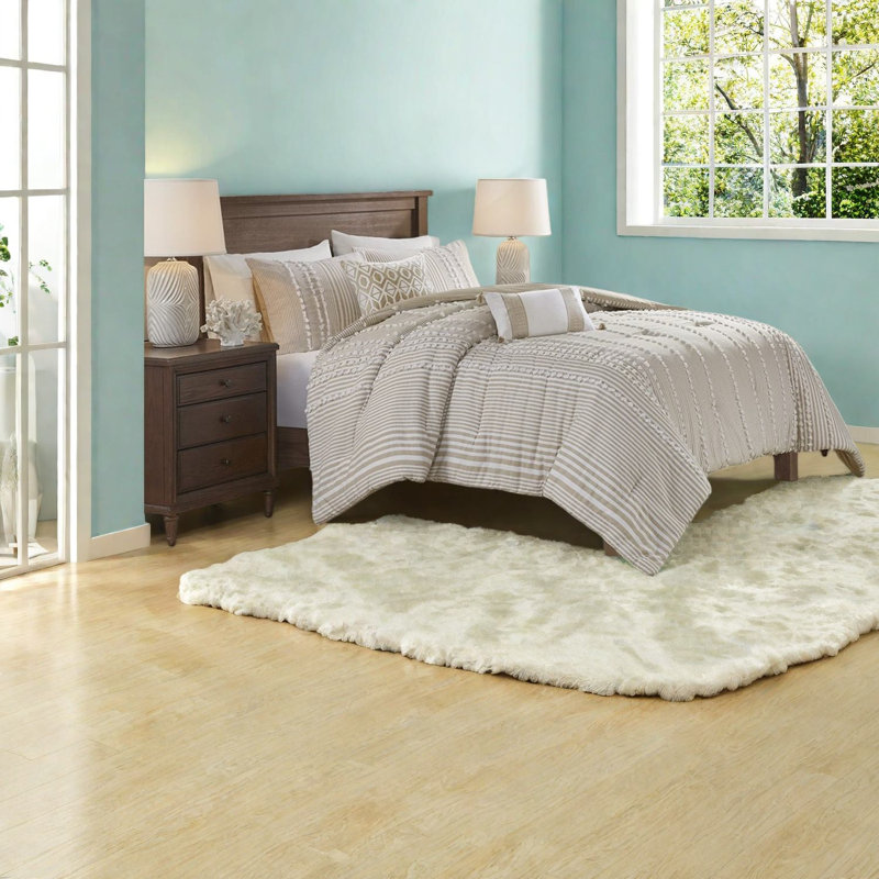 Oversized Cotton Bedding Sets Full Queen, Tufted Farmhouse Bedroom Home