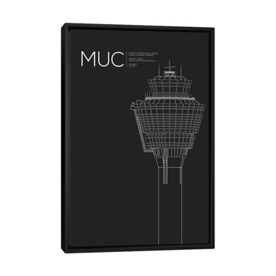 « muc tour, munich international airport » par 08, reproduction d’impression sur toile