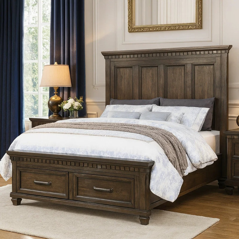 Kramlich Solid Wood Platform Storage Bed, California King