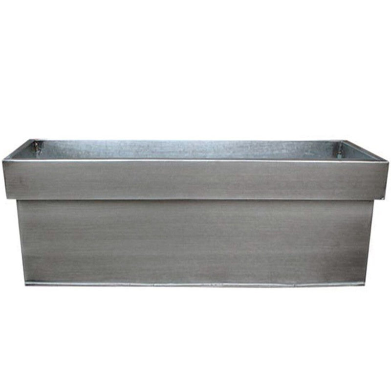 Titanium Rectangular Metal Planter