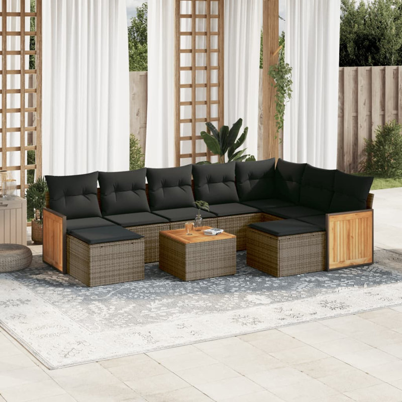 Ensemble de canapé de jardin Vidaxl