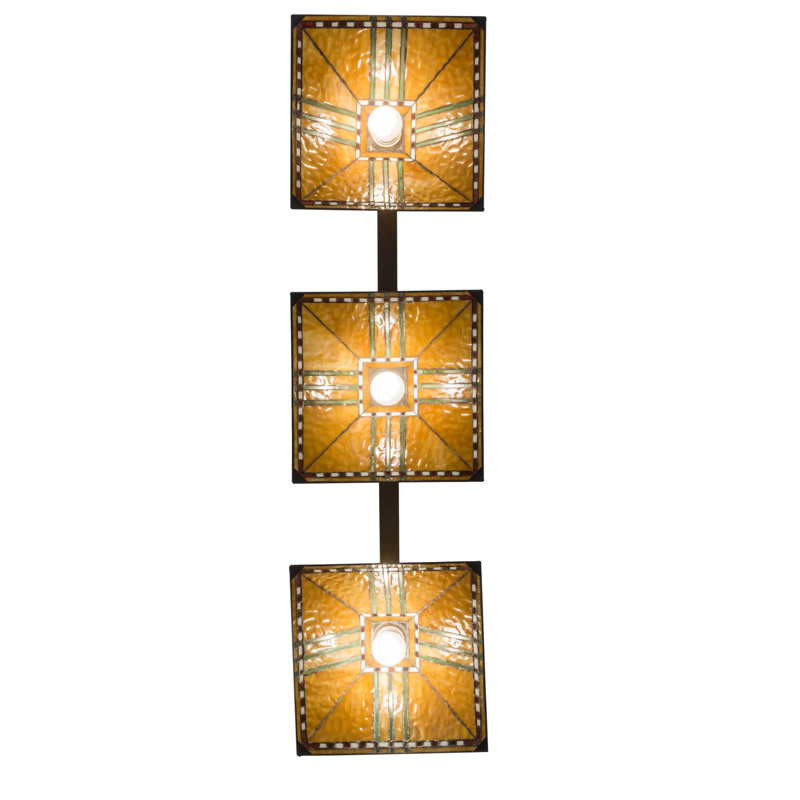 Finkel 3 - Light Pendant, 26" H x 48" W x 13" D, Craftsman Brown