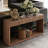 60" Modern 2-Drawer Fluted Console Table | Solid Wood | Walnut Finish | For Living Room, Hallway, Entryway, or Behind Sofa-122865910