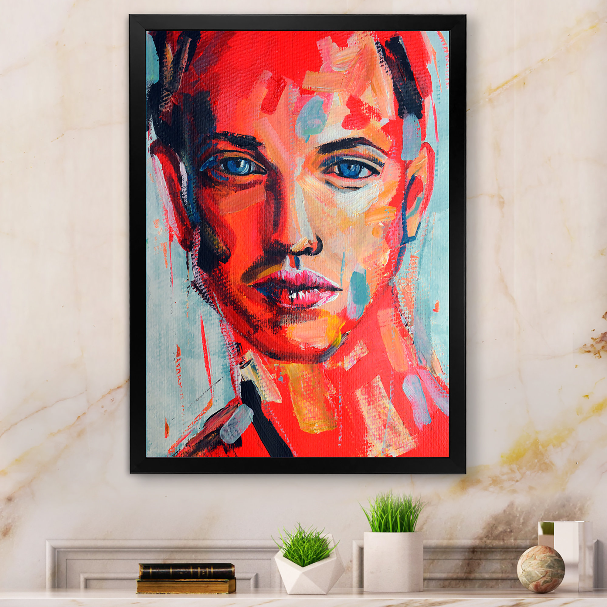 House of Hampton® Fashionista Sensual Man Portrait Glam Canvas Wall