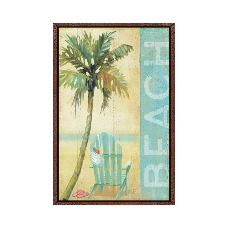 'Ocean Beach I' by Daphne Brissonnet Graphic Art Print on Wrapped Canvas, 66.04 cm H x 45.72 cm W