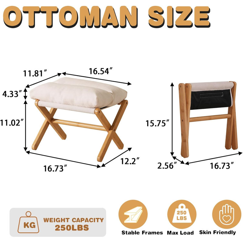 Bamboo folding stool