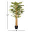 Arbre de bambou artificiel vert 6 pi