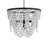Clancey 5 - Light Unique / Statement Tiered Chandelier in White with Beaded Accents-390417559