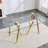 71-Inch Tempered Glass Dining Table With Sturdy Metal Legs-1283795724