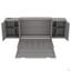 Lit escamotable double avec tablettes, armoires et ports USB (lit)-672703641