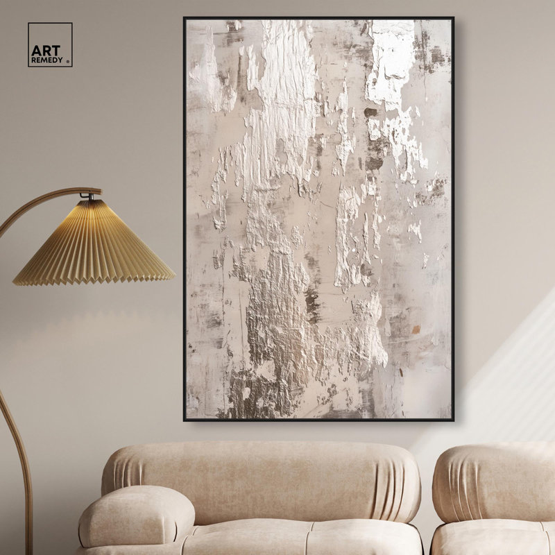 «Rusted Echo III», art numérique sur toile , Cadre flottant noir, H 55 po x l 37 po