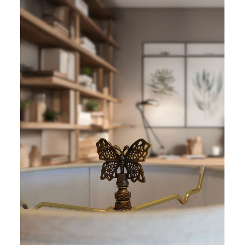 Lampe décorative en forme de papillon en laiton antique, 2,3 po