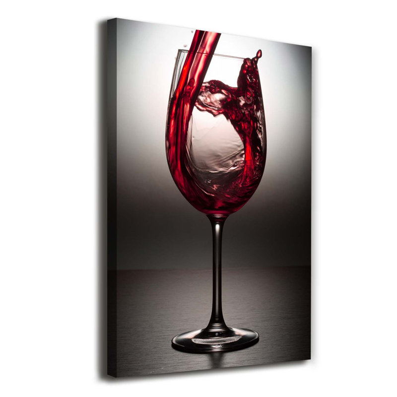 Red Wine - Wrapped Canvas Print