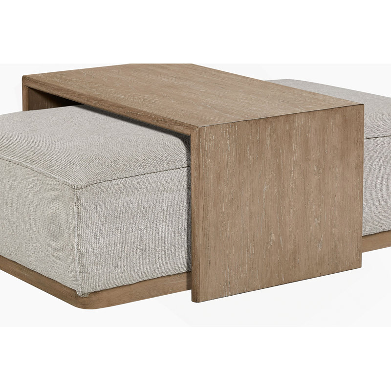 Ottoman & Tray Table - Gray