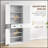Traditional Freestanding Kitchen Pantry Cabinet With 4 Doors, Drawer, And 3 Adjustable Shelves For Ample Storage, White Wood Grain Finish
