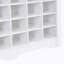Armoire à chaussures moderne à 24 casiers avec base incurvée Design