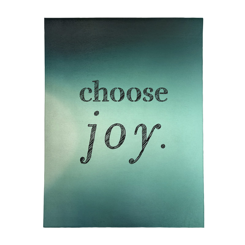 Tapis en polyester multicolore choisir une citation en poly-chenille, Rectangle 5 pi x 7 pi